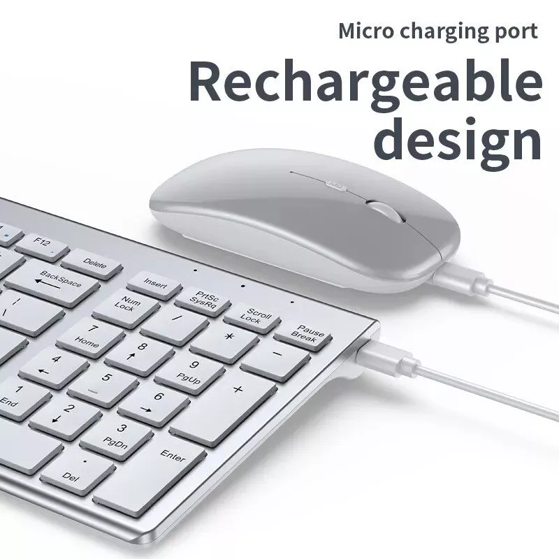 wireless keyboard bluetooth 5.0 & 2.4g mini multimedia set for laptop, pc, tv & more