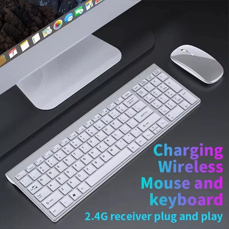 wireless keyboard bluetooth 5.0 & 2.4g mini multimedia set for laptop, pc, tv & more