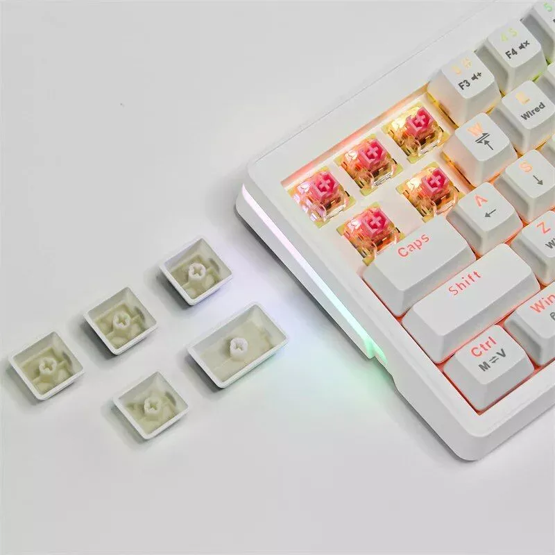 compact 63 key hot swappable mechanical keyboard with multicolor rgb backlighting