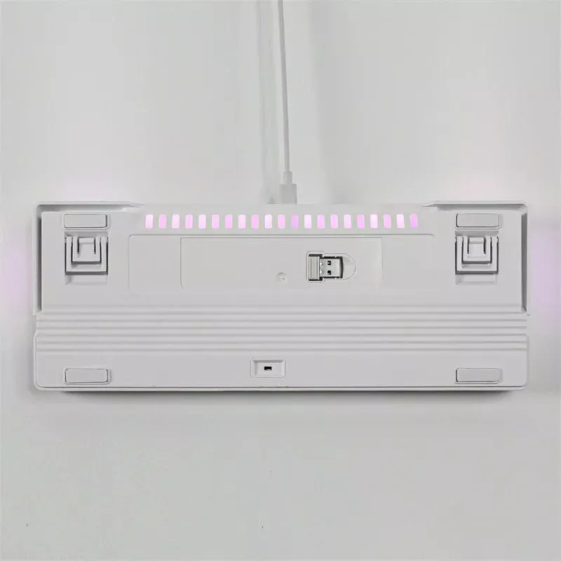 compact 63 key hot swappable mechanical keyboard with multicolor rgb backlighting